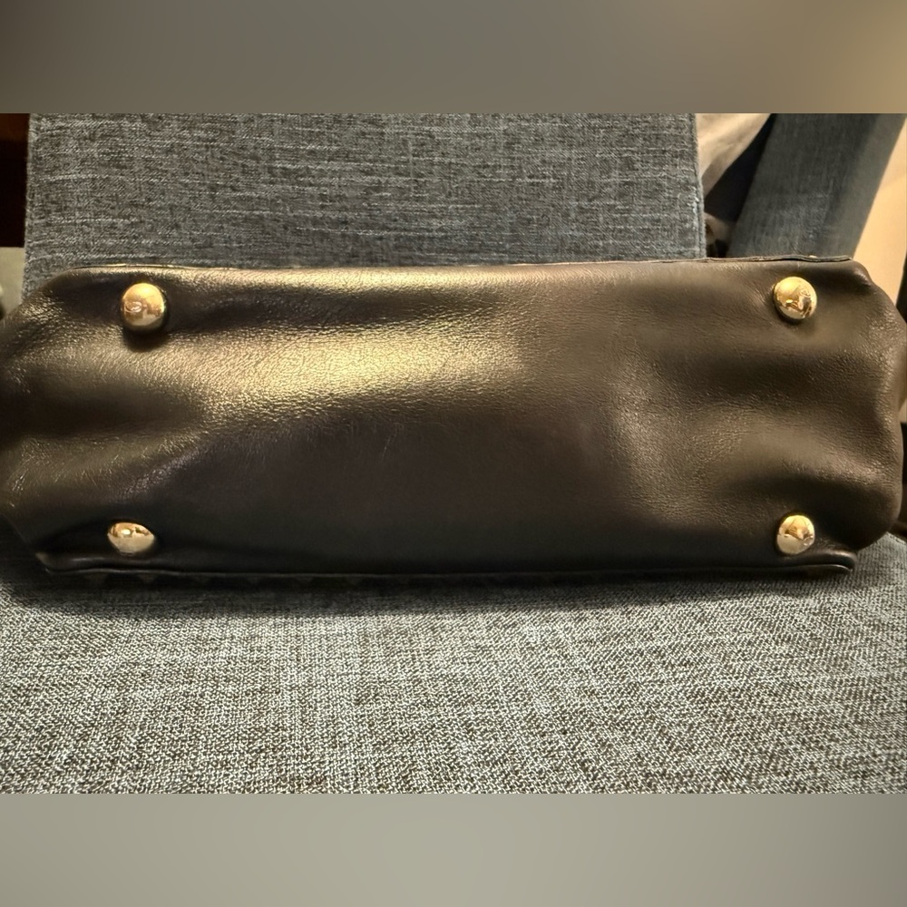 Valentino Garavani Rockstud Leather Tote with Gold Hardware - Picture 3 of 6